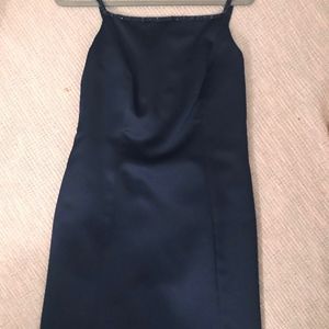 Navy Blue Beaded Dress